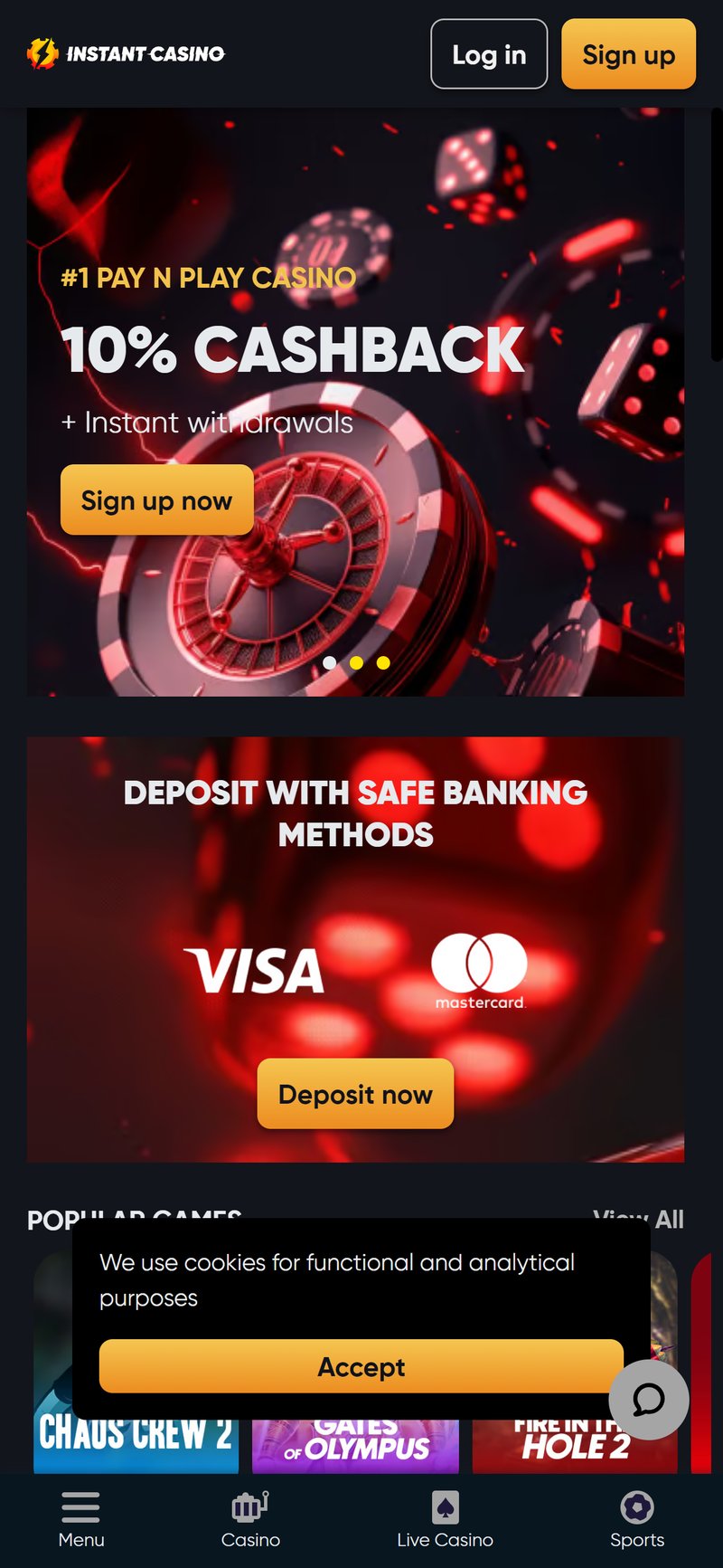 Instant Casino France : connexion rapide, gains réels